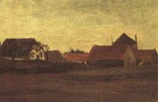 Haga click para ver la imagen ampliada 1883 farmhouses in loosduinen near the hague at twilight.jpg